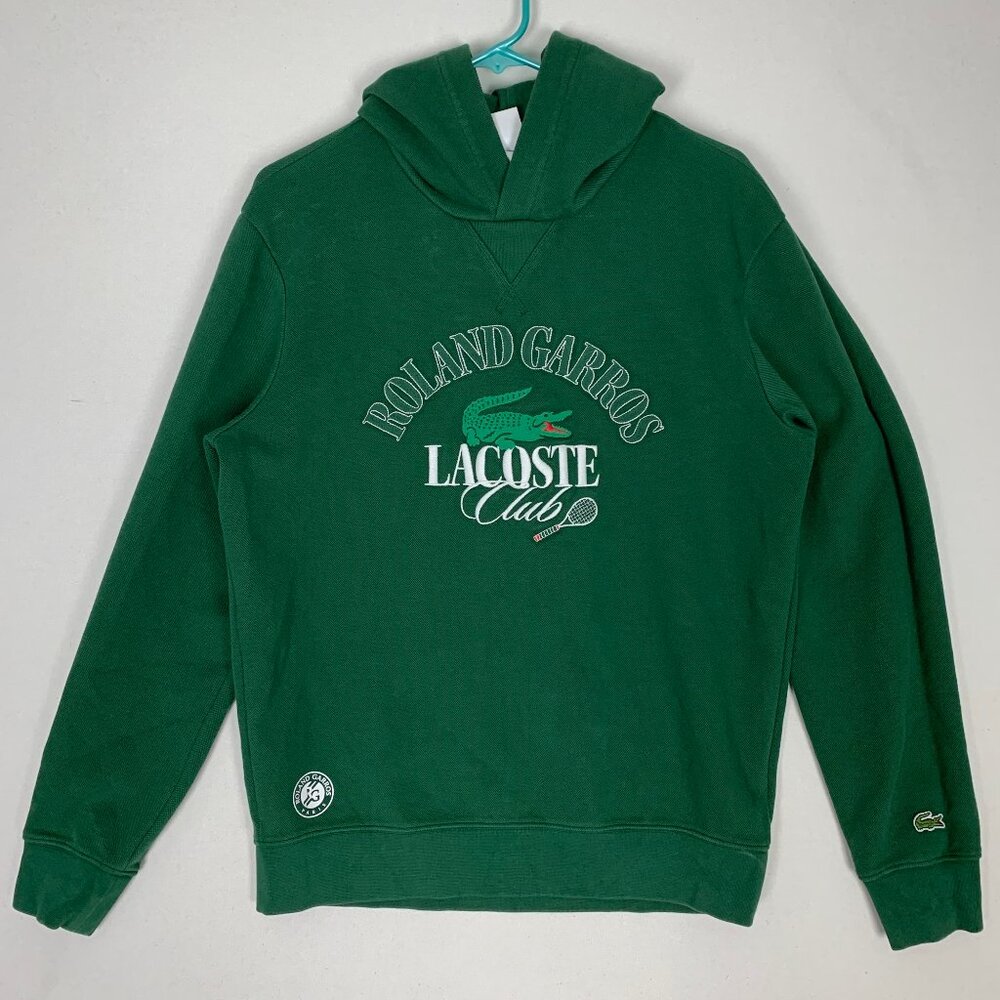 Lacoste Roland Garros Green Hoodie Unisex Medium